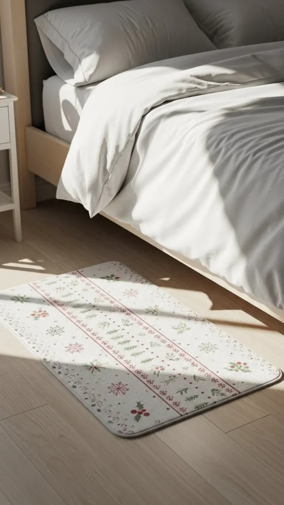 Red and Green Accent Rug