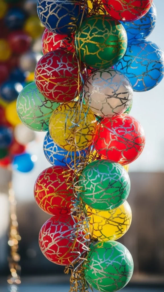 Ribbon-Wrapped Balloons