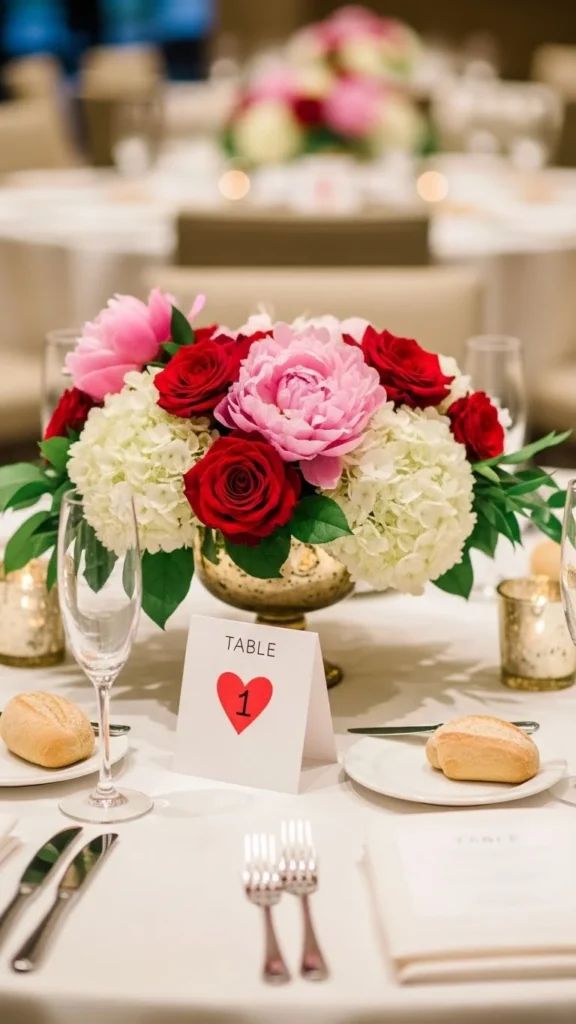 Romantic Table Numbers