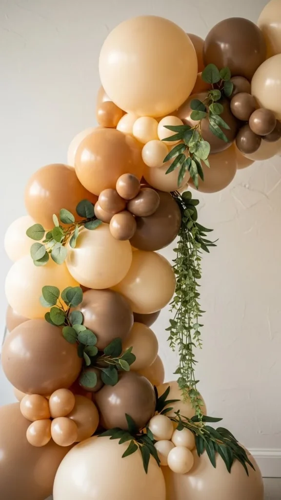 Rustic New Year Arch With Greenery