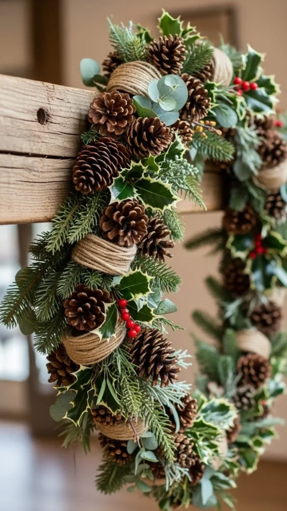 Rustic Pinecone Garland