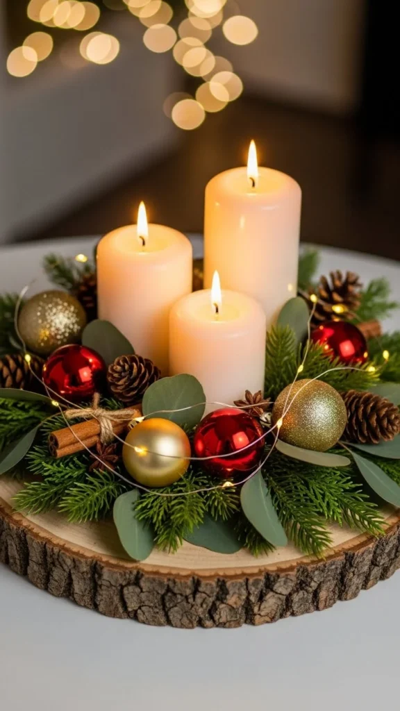 Rustic Wood Slice Arrangement