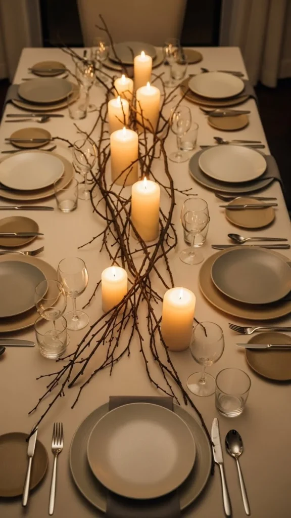 Seasonal Branches With Minimal Decor