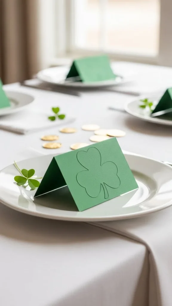 Shamrock Place Cards