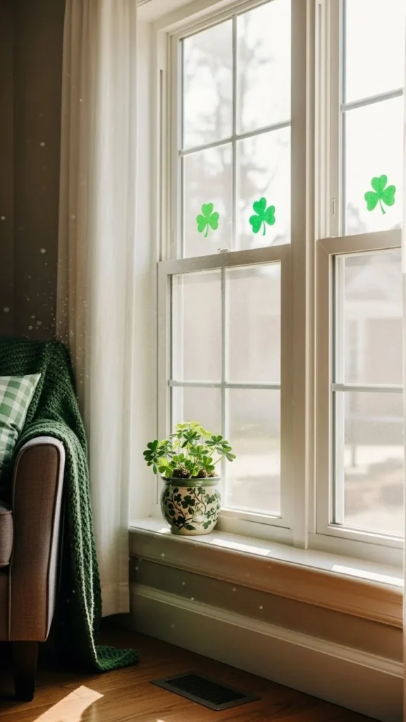 Shamrock Window Clings