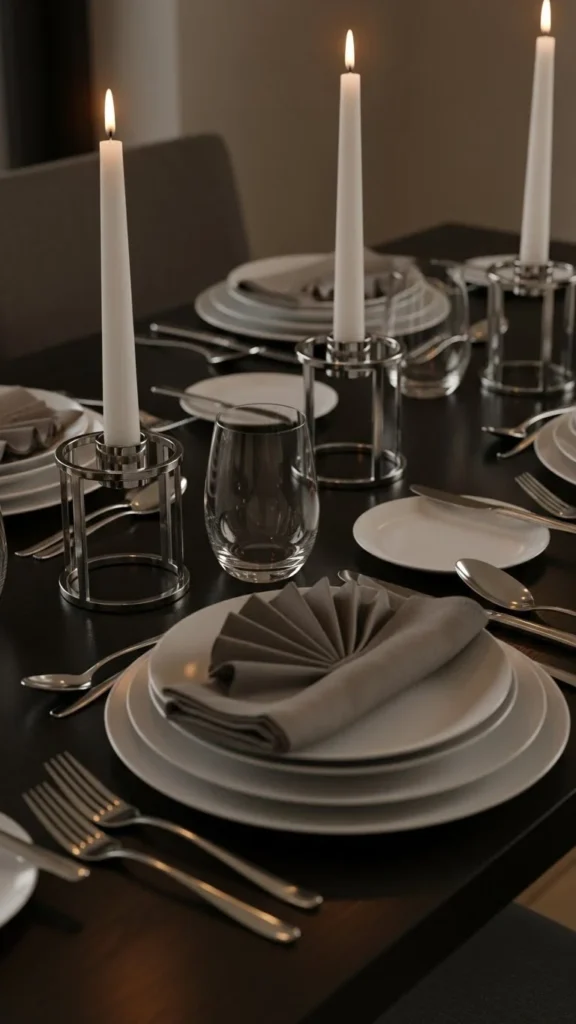 Silver Candle Rings and Clean Lines