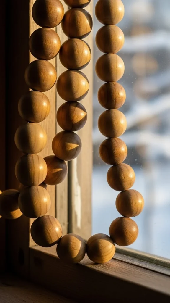 Simple Wooden Bead Garland