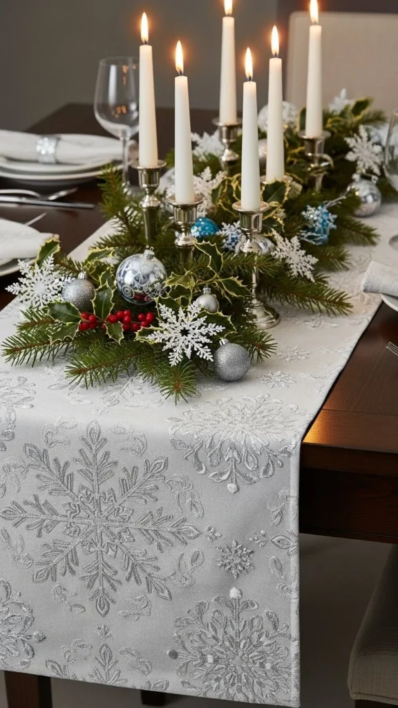 Snowflake-Patterned Runner