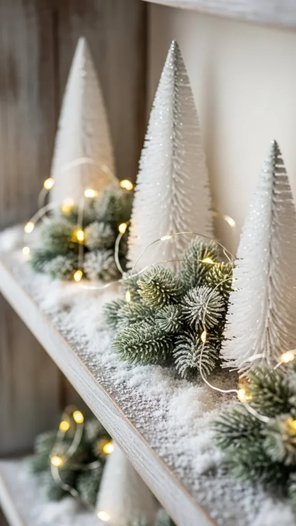 Snowy White Shelf Decor