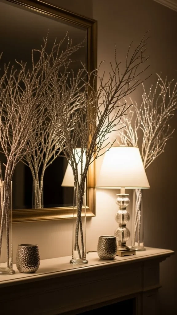 Soft Glittered Branches