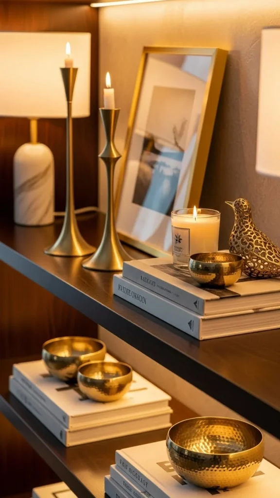 Soft Gold-Tone Accents