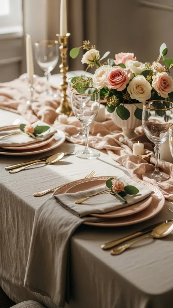 Soft Linen Table Layers