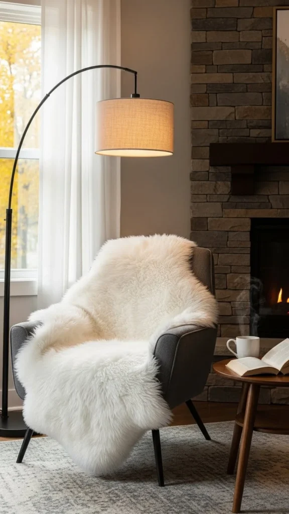Soft Sheepskin Accents