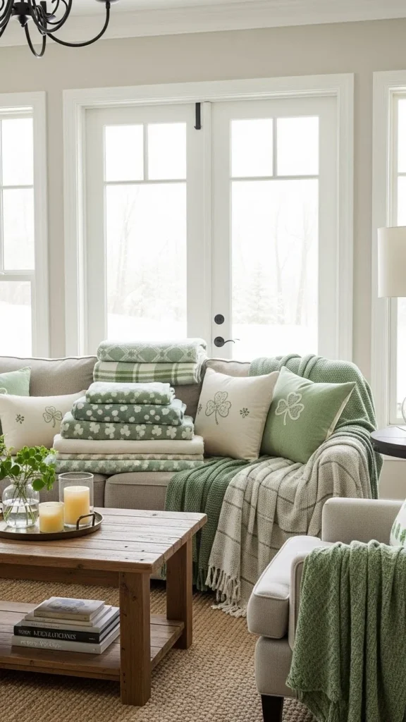 St Patrick’s Day Living Room Decor