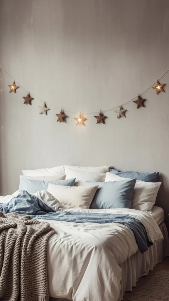 Star Garland Across the Wall
