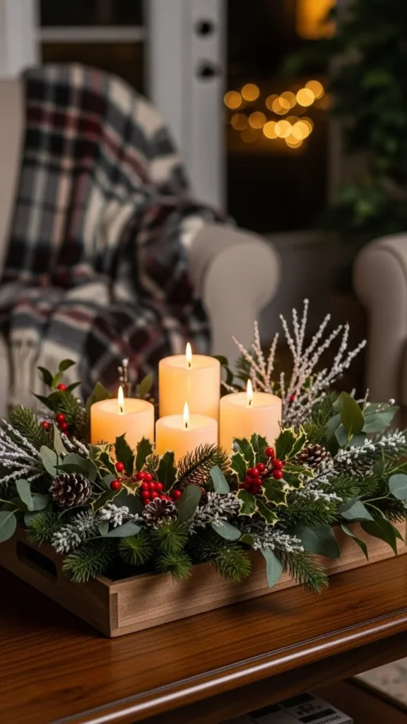 Style a Winter Tray Display