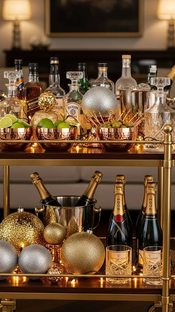 Glittery New Year Orbs