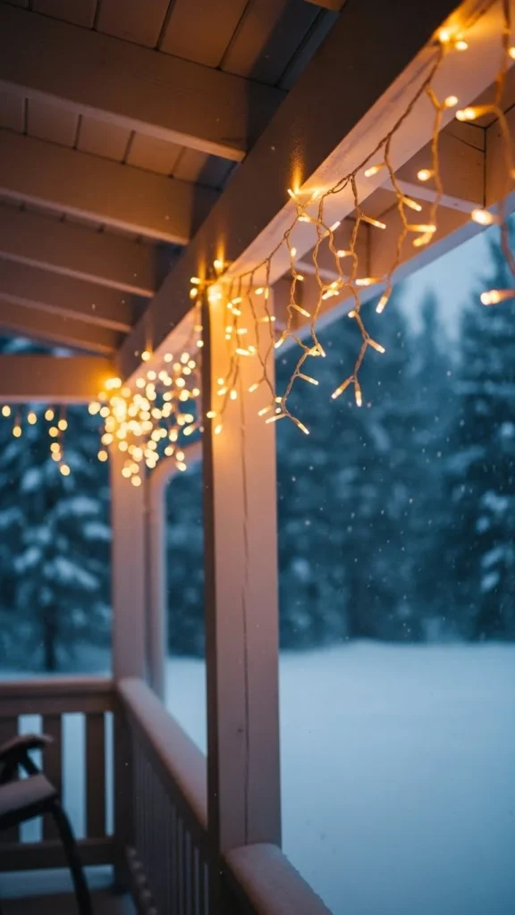 Subtle Porch String Lights