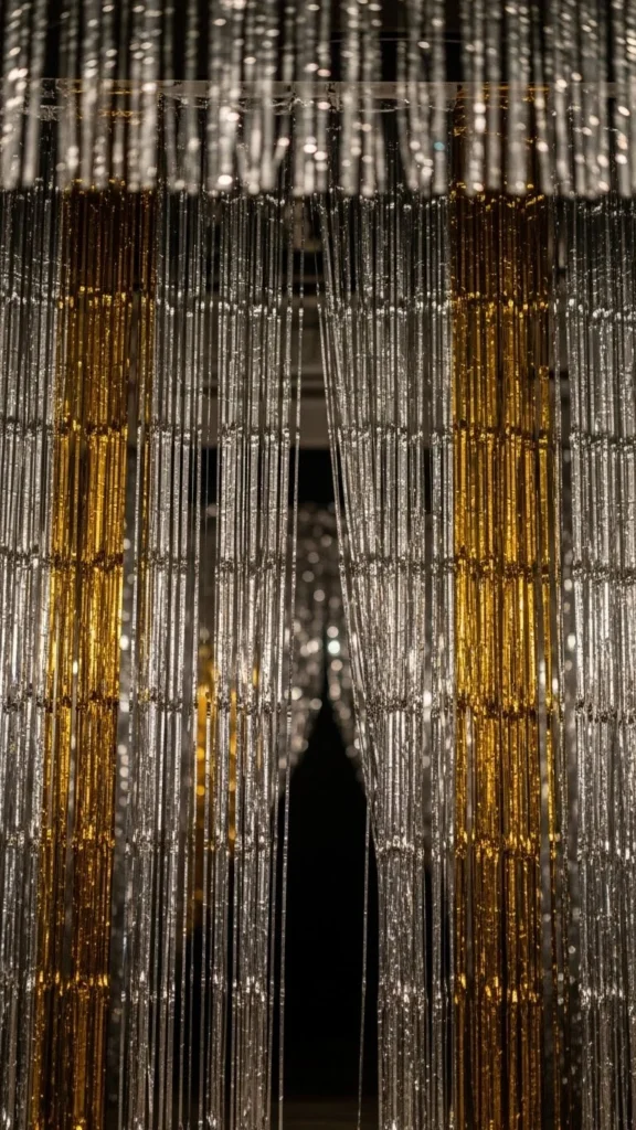Tinsel Curtain Overhead Flow