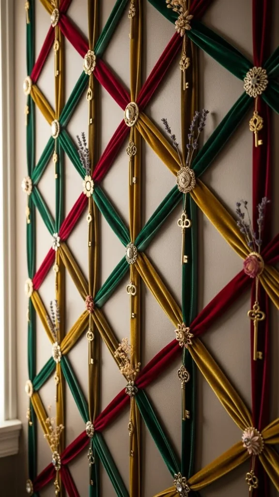 Velvet Ribbon Wall Grid