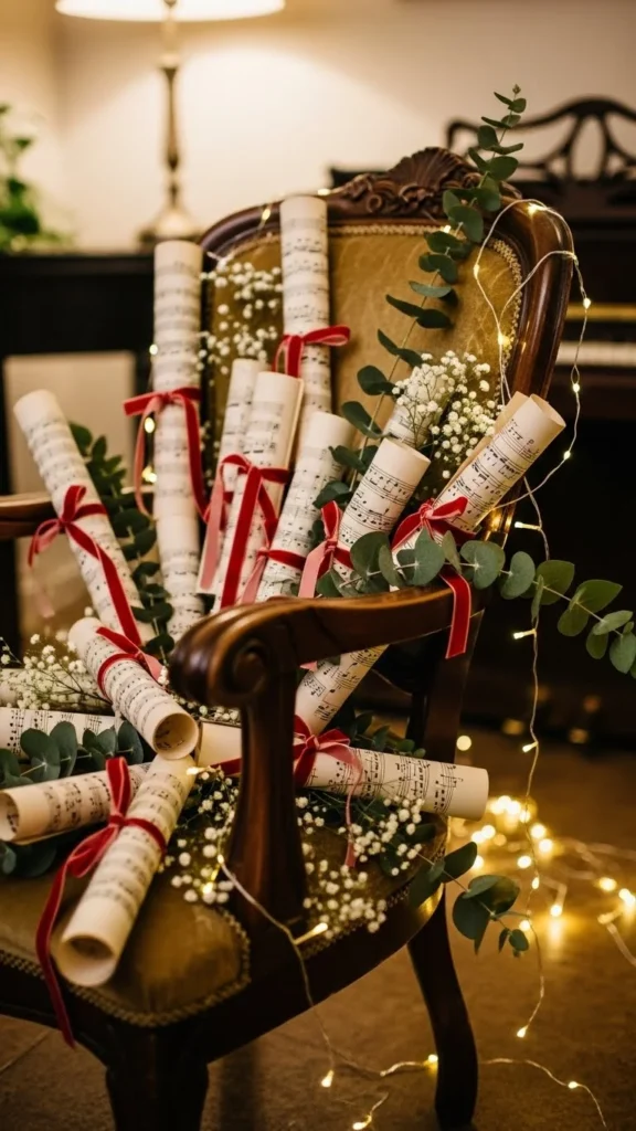 Vintage Sheet Music Scroll