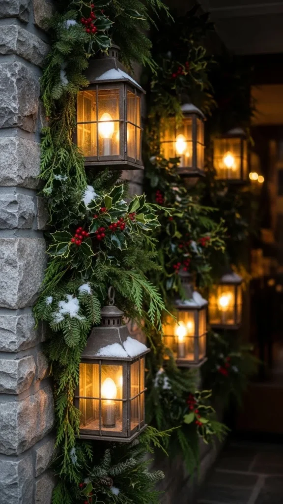 Warm Lanterns Along the Wall