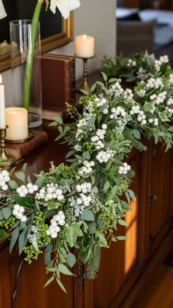 White Berry Winter Garland