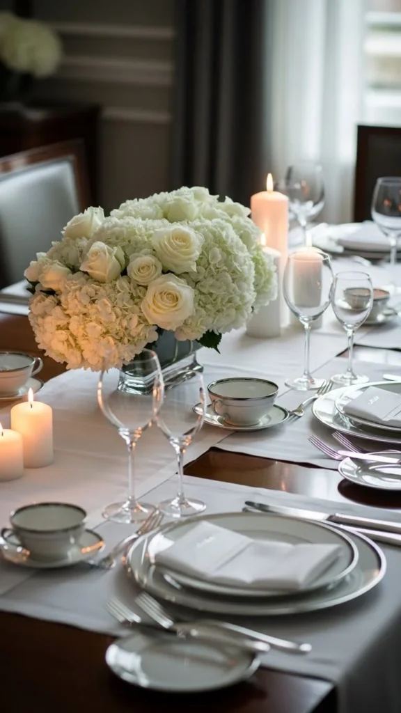 White Floral Centerpiece