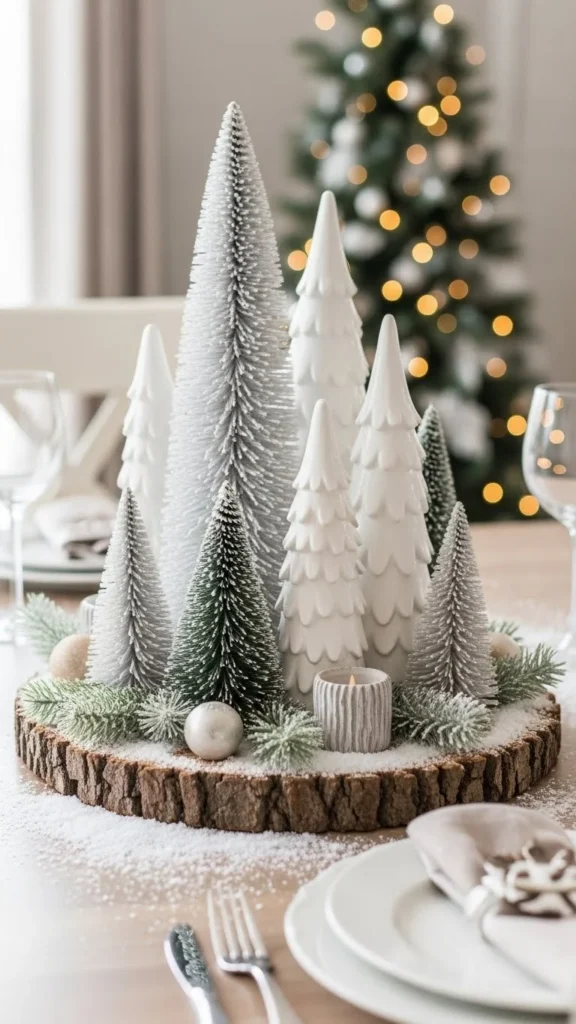 White Winter Woodland Scene