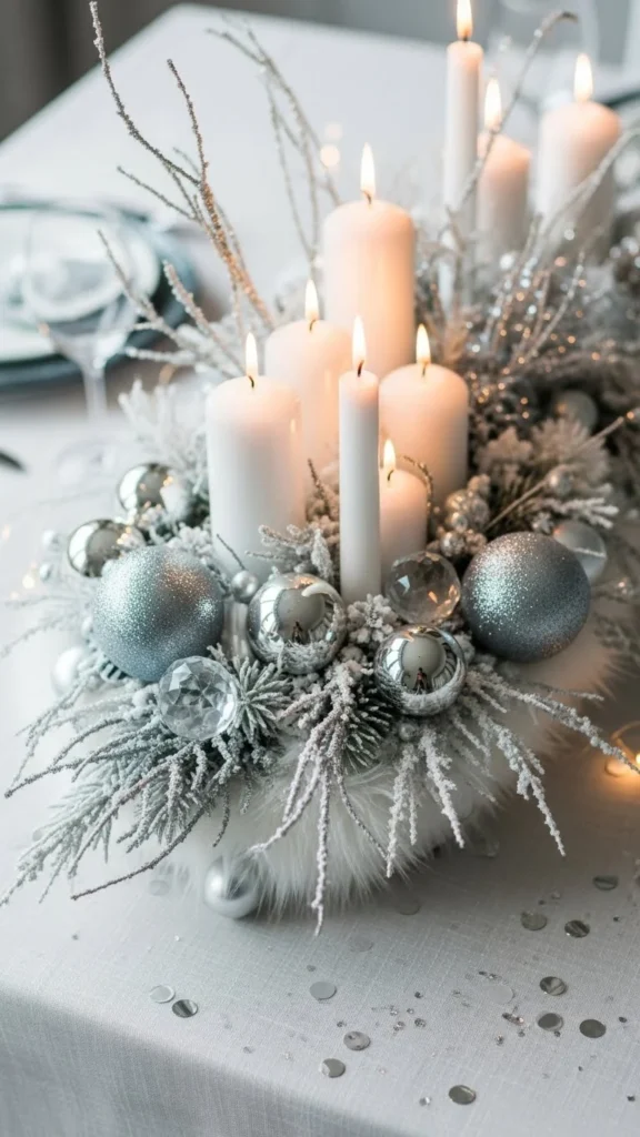 White and Silver Frosted Setup