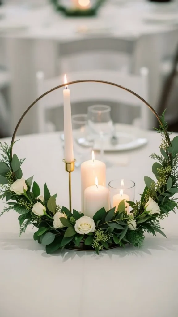 Winter Candle Hoop