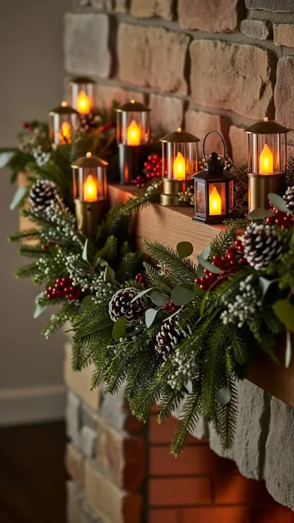 Winter Garland with Lanterns