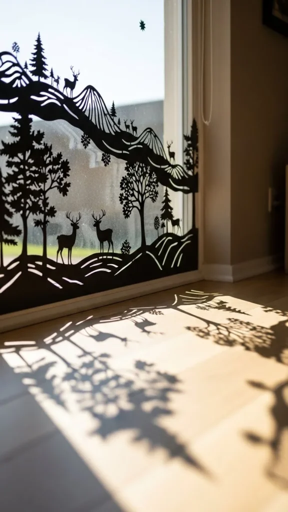 Winter Scene Shadow Silhouettes