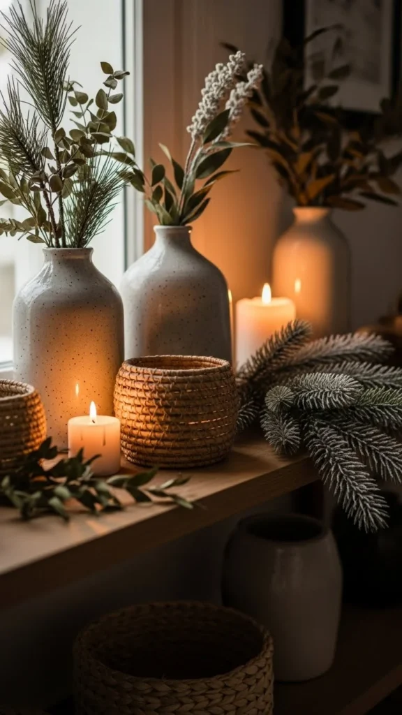 Winter Shelf Styling