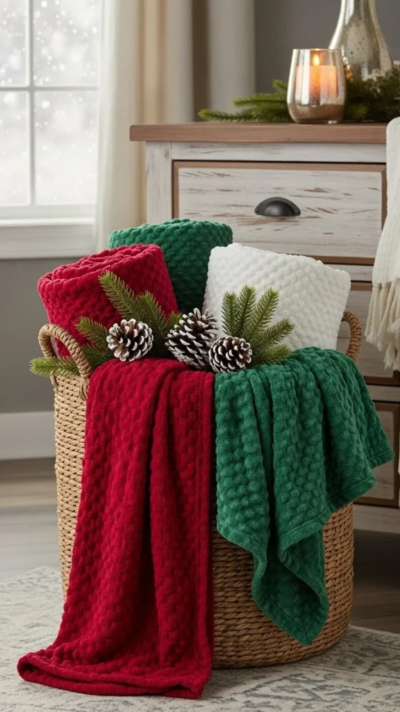 Winter-Themed Basket Storage