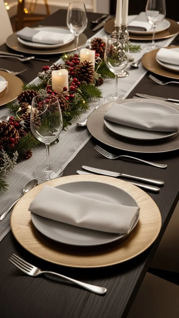 Winter-Themed Charger Plates