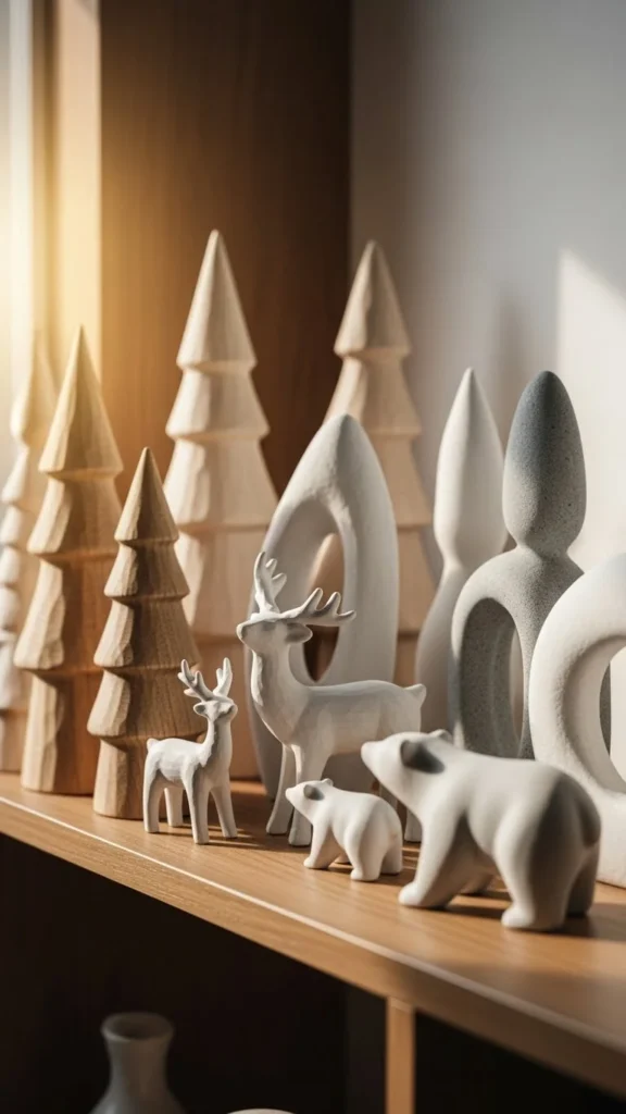 Winter-Themed Sculptural Pieces