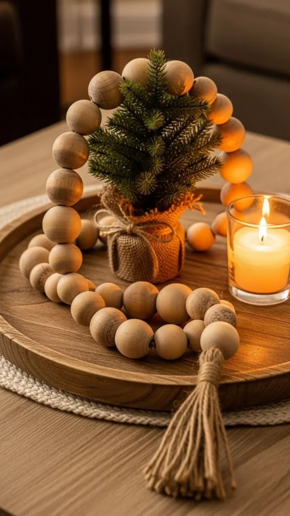 Wood Bead Garland Loop