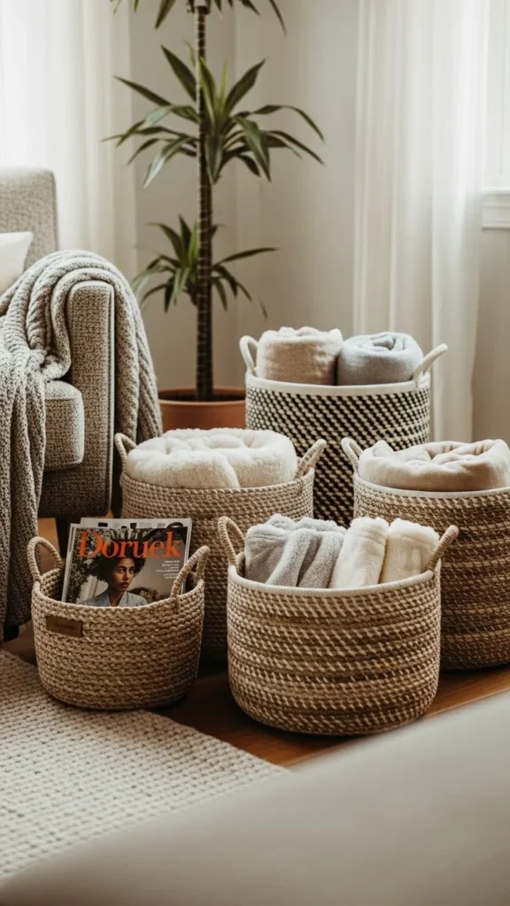 Woven Baskets for Storage