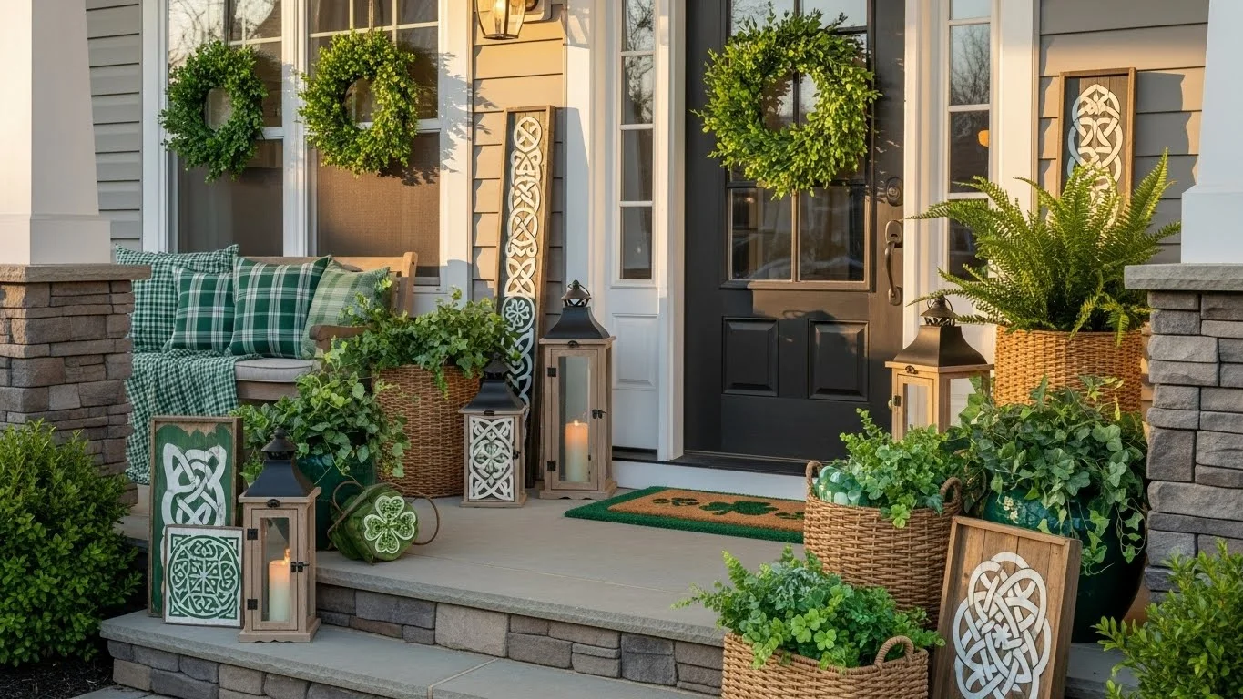 27 Festive St Patrick’s Day Front Porch Decor Ideas That Welcome Luck