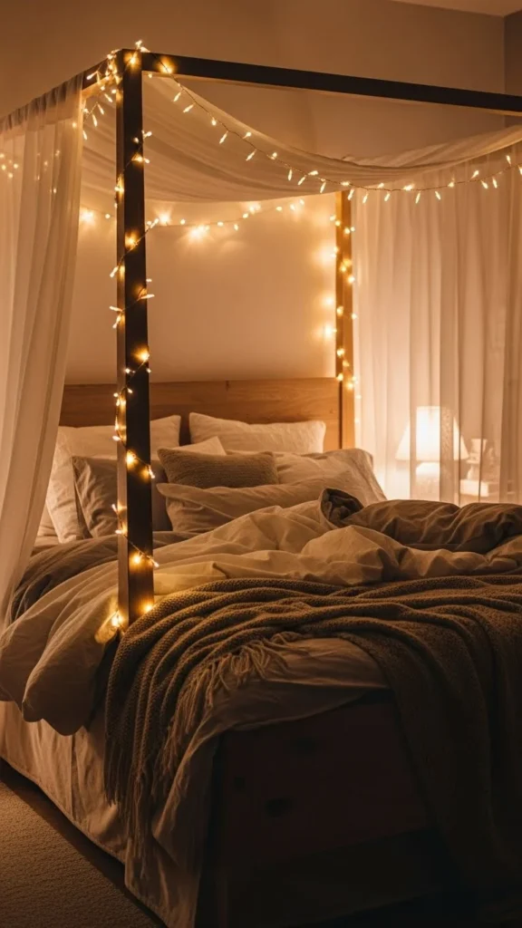 Frame the Bed for a Cozy Focal Point