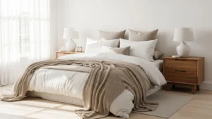 How to Decorate a White Bedroom So It Feels Warm