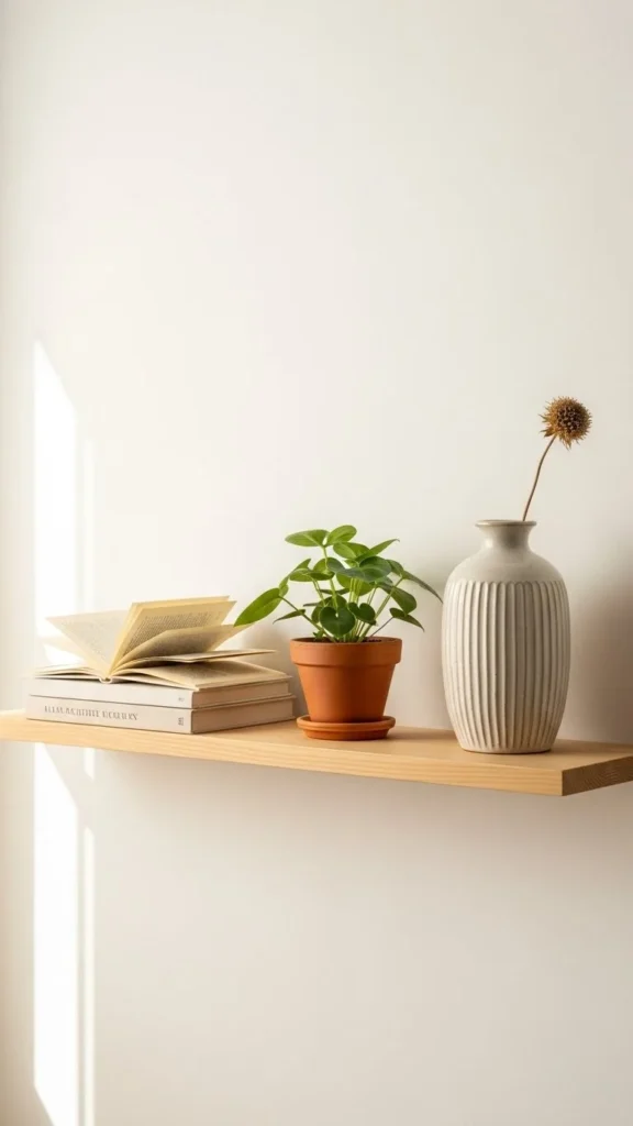 Keep Wall Shelves Light and Intentional