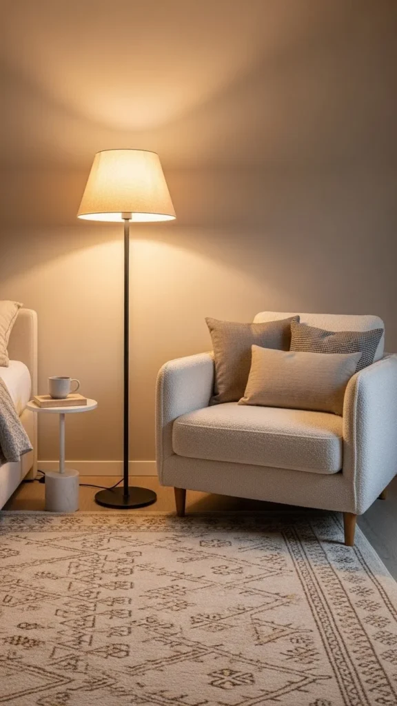 Layer Lighting with Floor Lamps and Accent Lamps