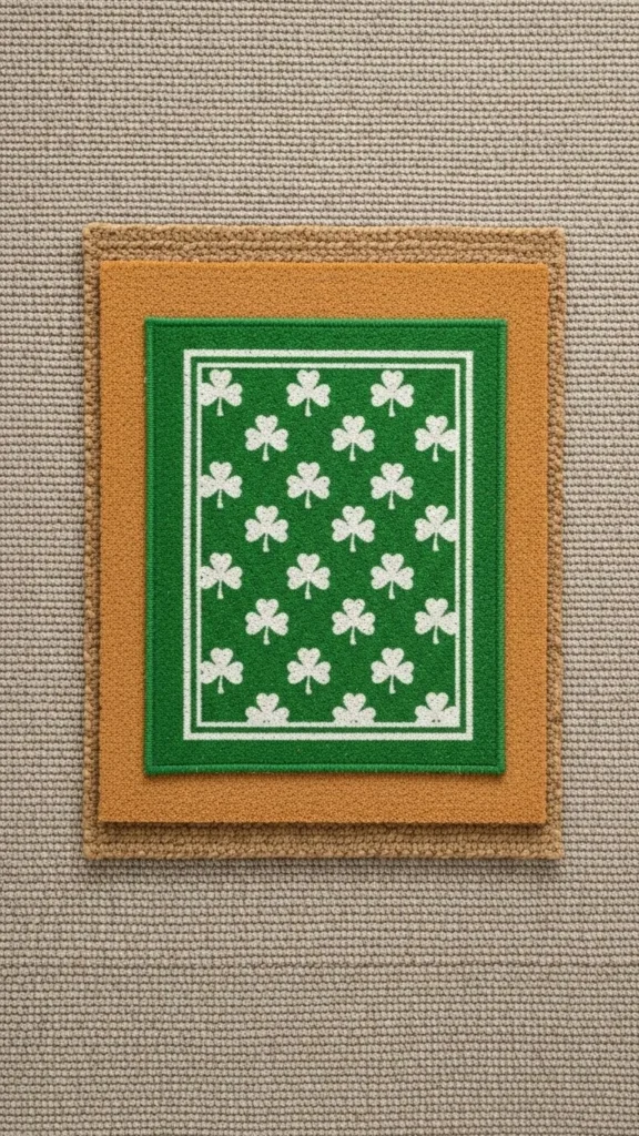 Layered Doormats With a Hint of Green