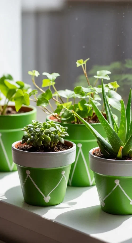 Painted Terra Cotta Pots