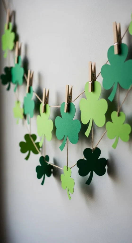 Paper Clover Wall Garland