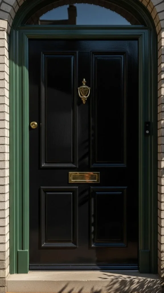 Simple Green Door Trim Accents