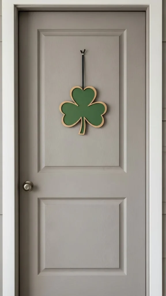 Simple Shamrock Door Hanger