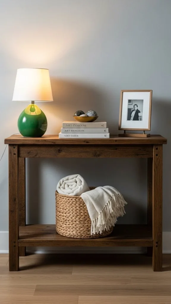 Small Green Table Lamp for Warm Light